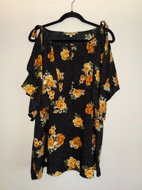 MILEAGE women’s floral blouse top plus size 2X ✨